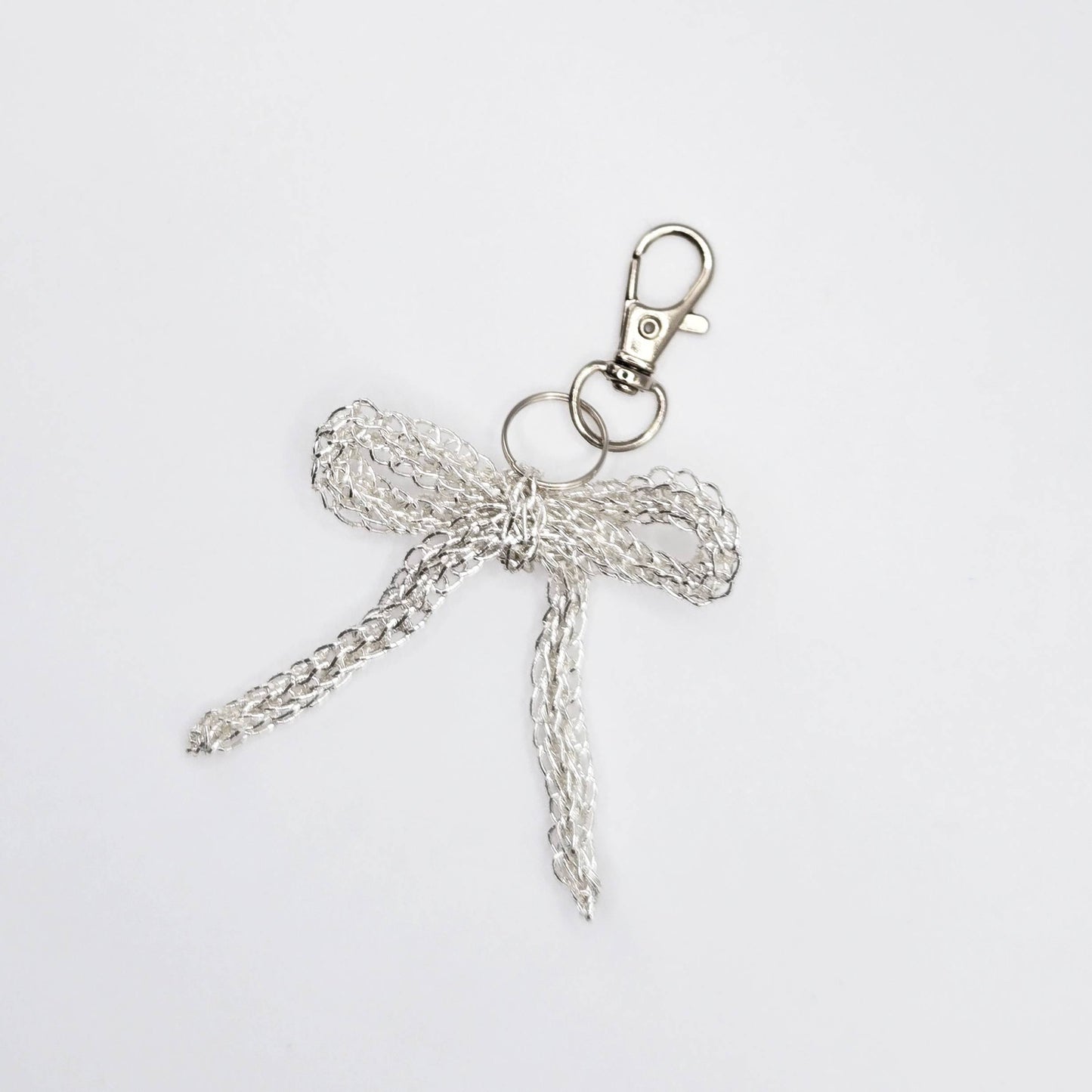 Knitted Ribbon Keychain