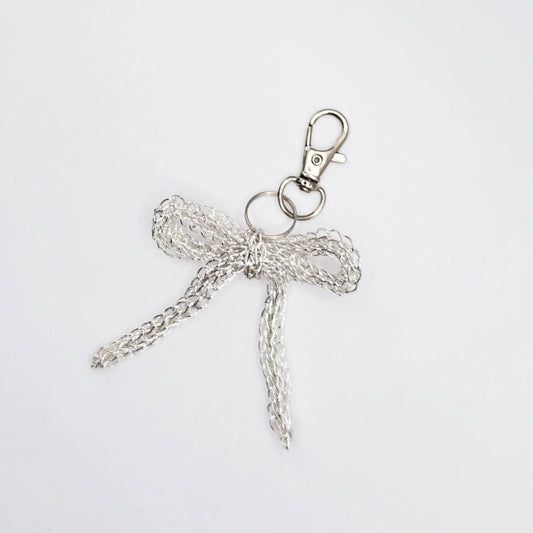 Knitted Ribbon Keychain